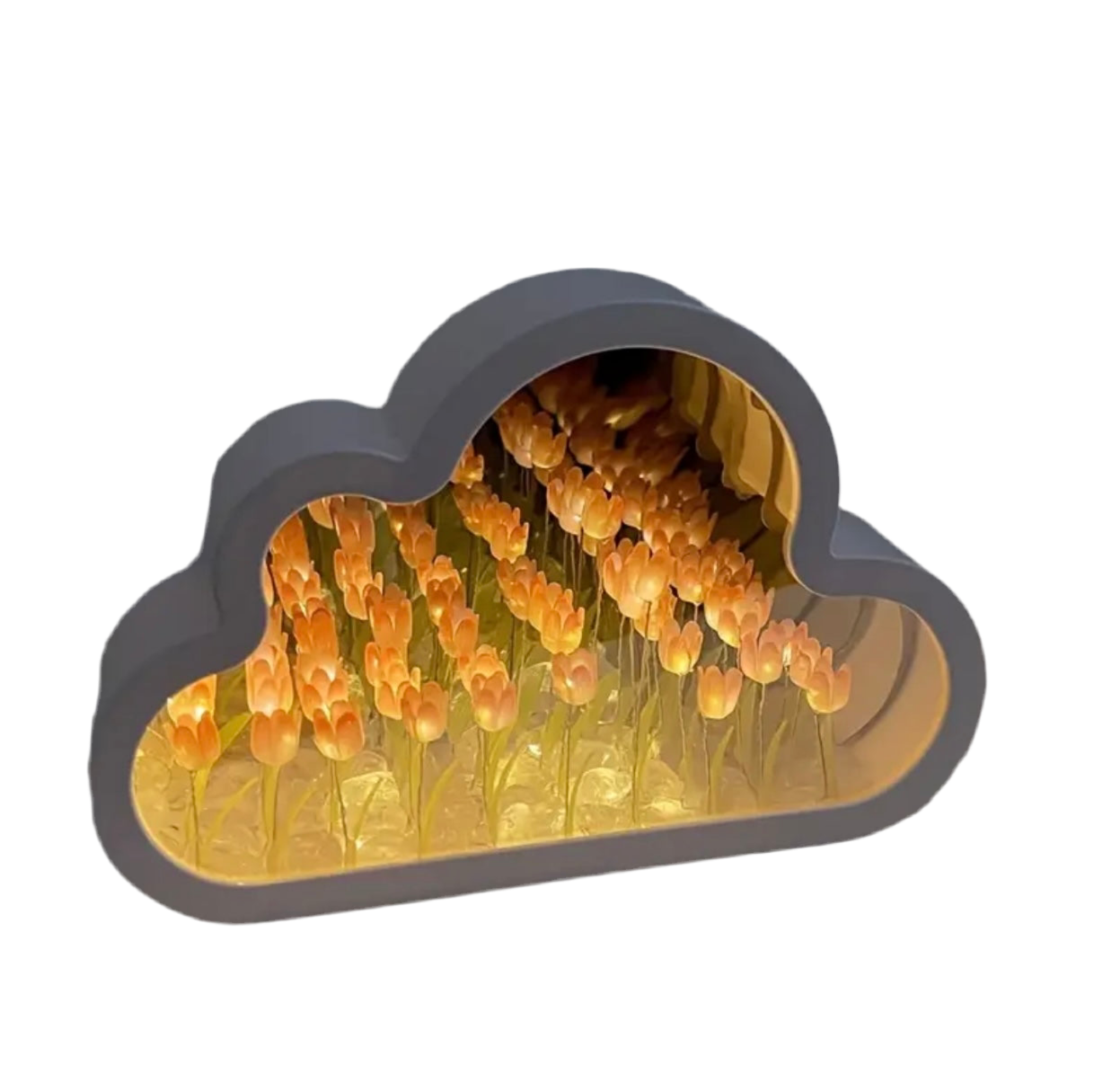 Lámpara de tulipanes armada