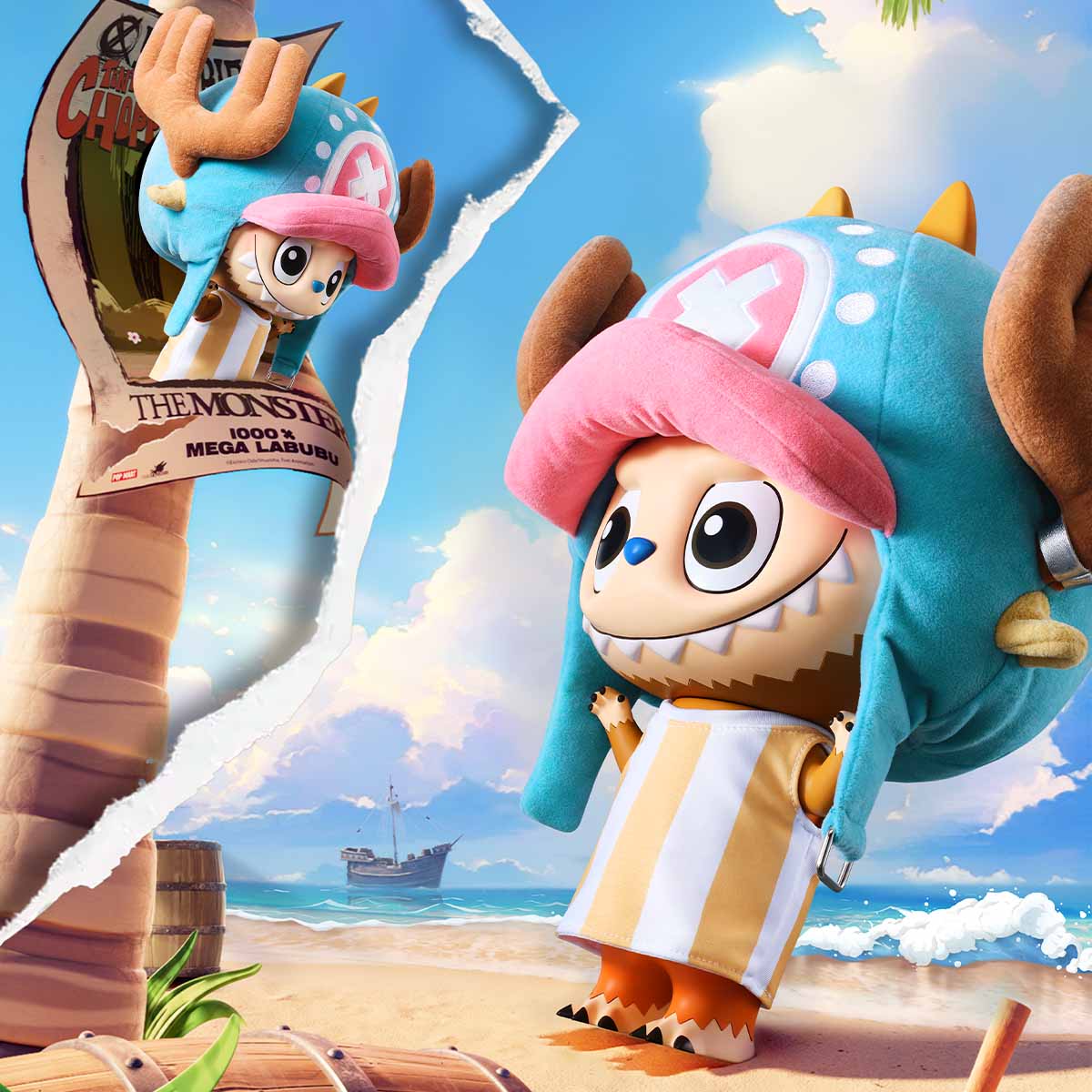 (PREVENTA) Labubu Chopper One Piece 400% original