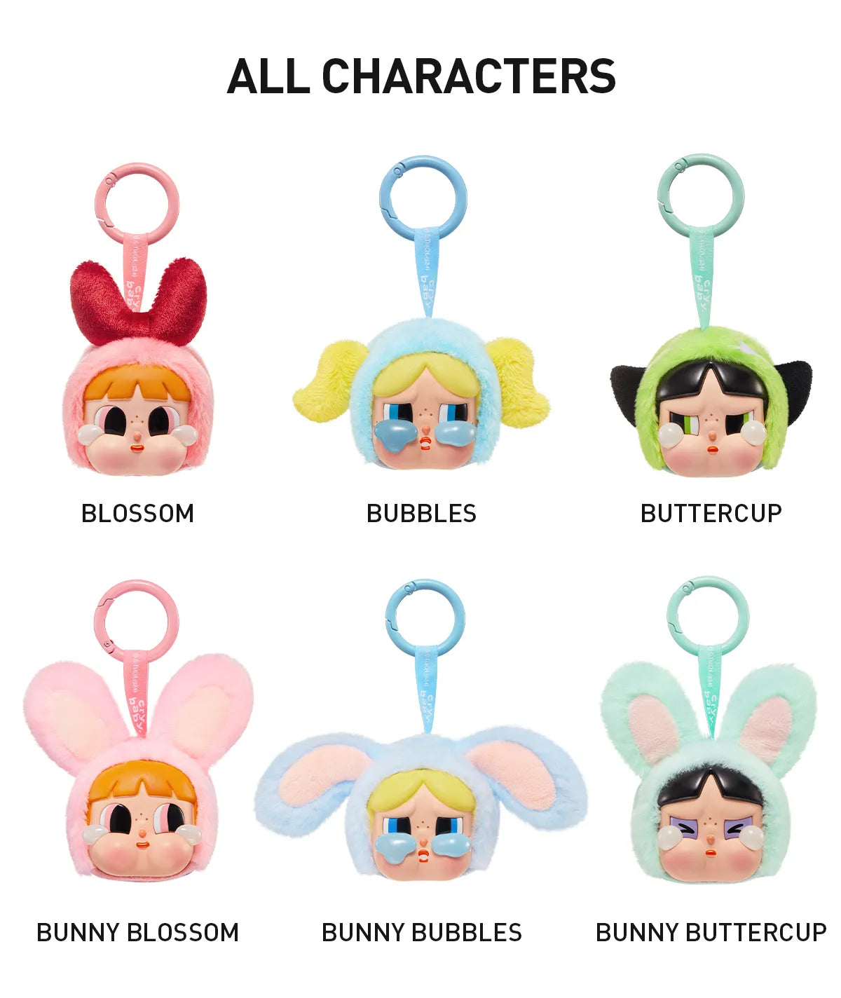 Cry Baby x powerpuff Girls Blind box popmart original
