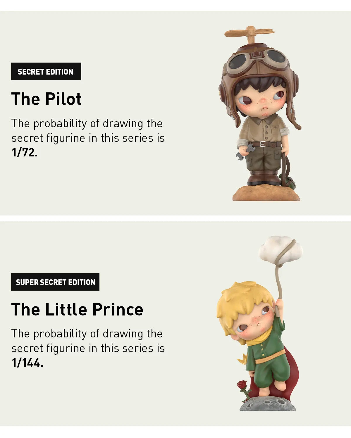 Hirono Le petit prince original popmart blind box original