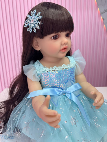 Niña Reborn cabello largo 55cm