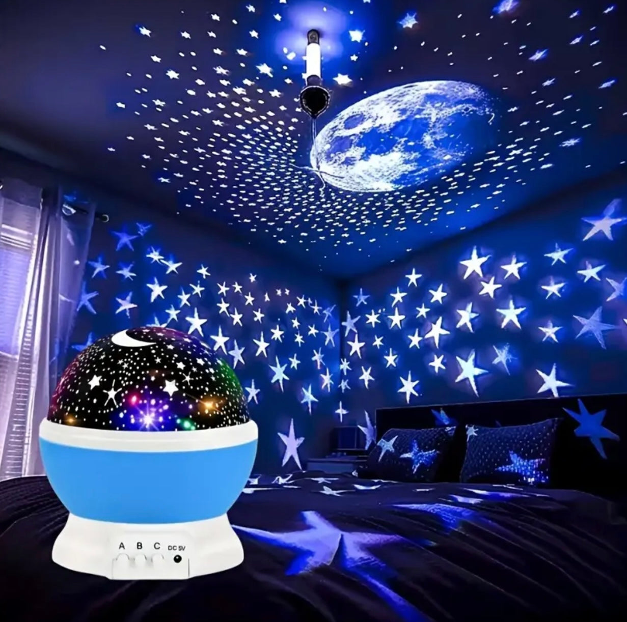 Mini lámpara proyectora de estrellas
