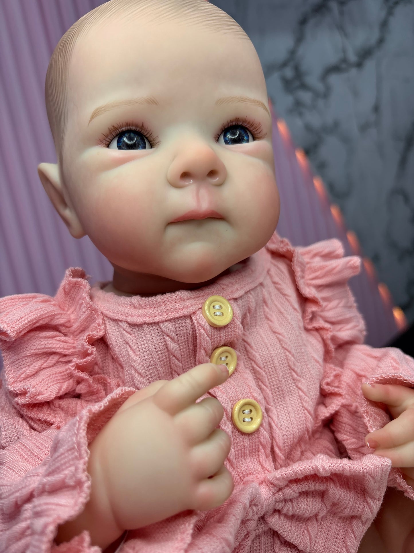 Bebé Reborn Rosa Vinilo 18”