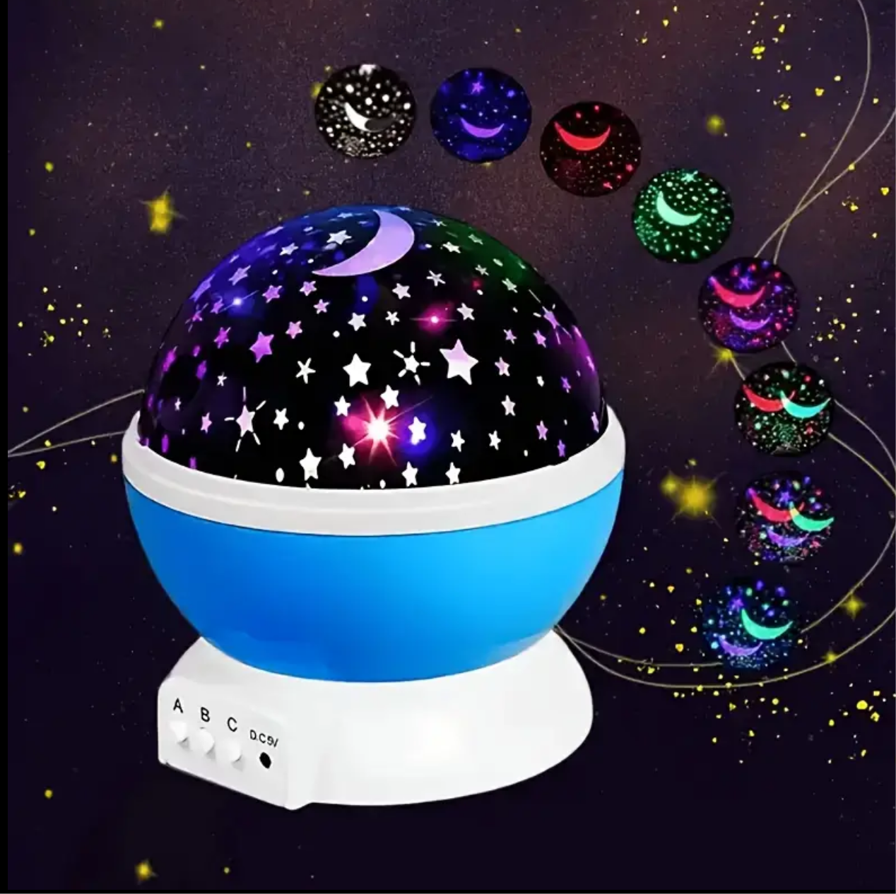 Mini lámpara proyectora de estrellas