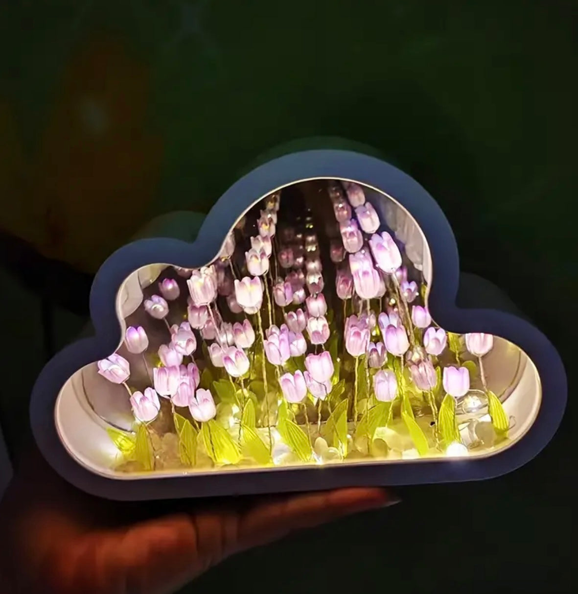 Lámpara de tulipanes armada