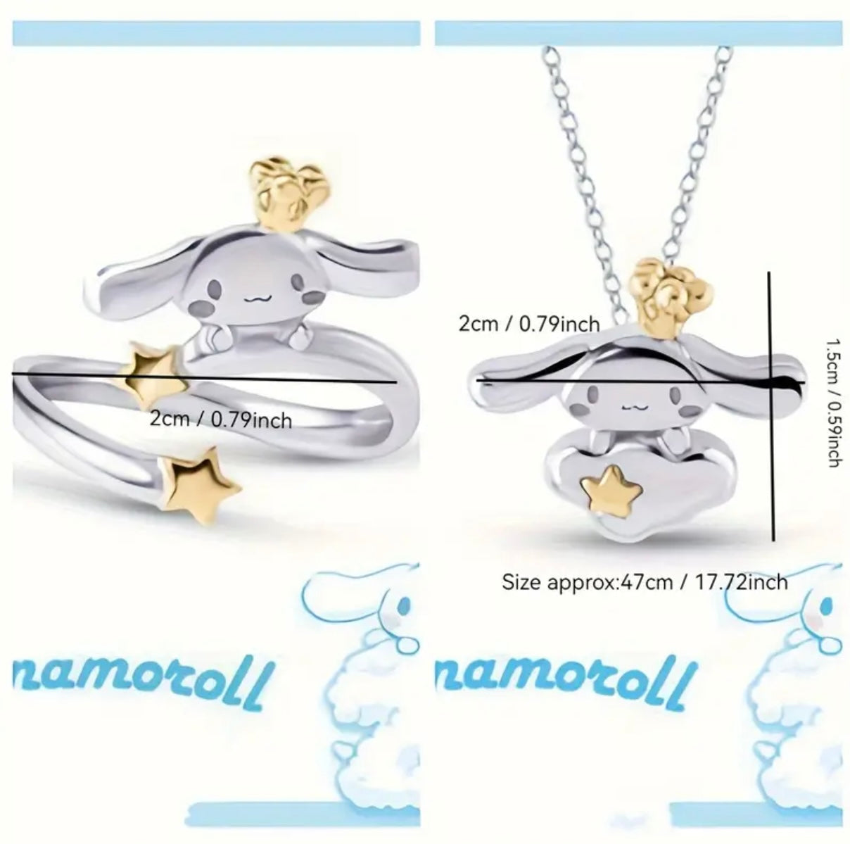 Conjunto Cinnamonroll Sanrio