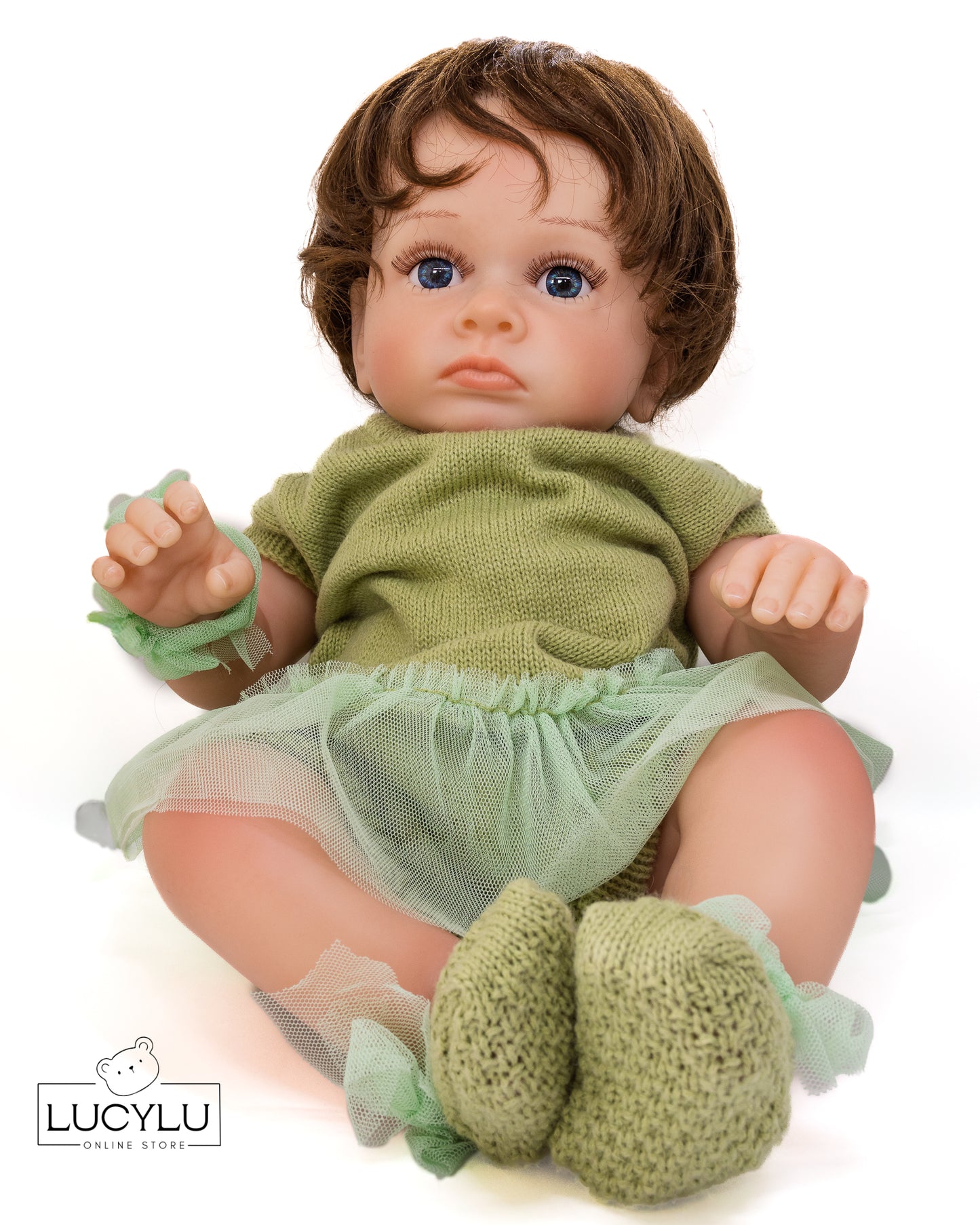 Muñeca Reborn Silicona y tela Original 22”