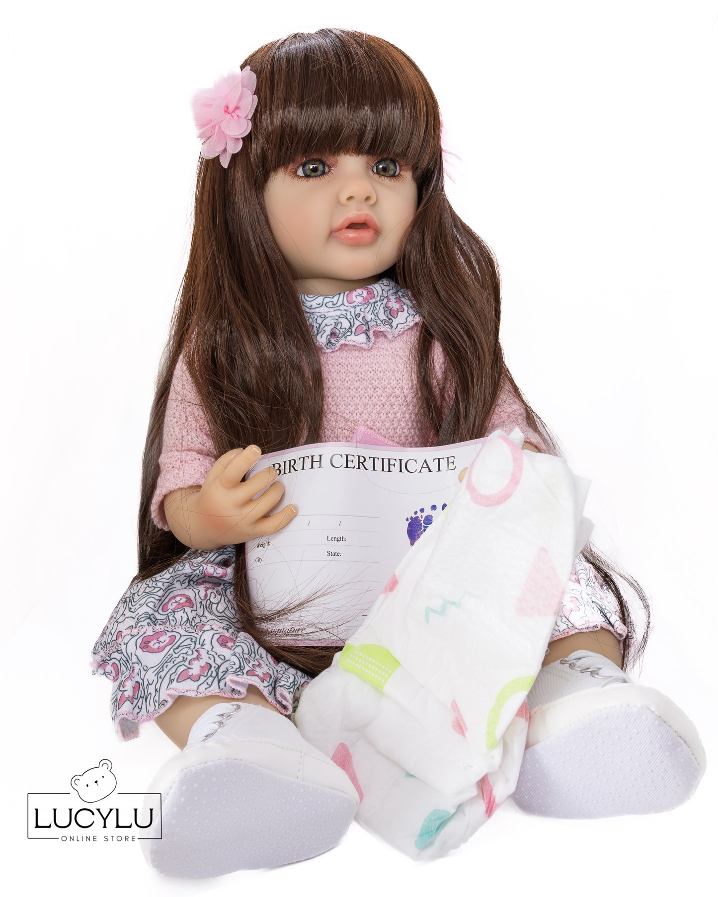 NIÑA REBORN 22" SILICONA