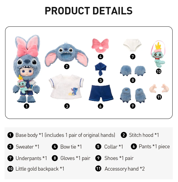(Pre orden) Hachipupu Stich 1/8 Action Figure Original