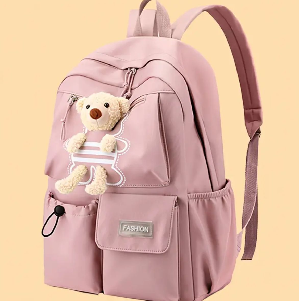 MOCHILA DE NYLON CON OSITO