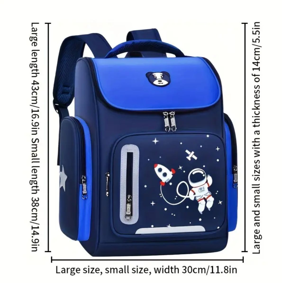 MOCHILA IMPERMIABLE CON DISEÑO DE ASTRONAUTA