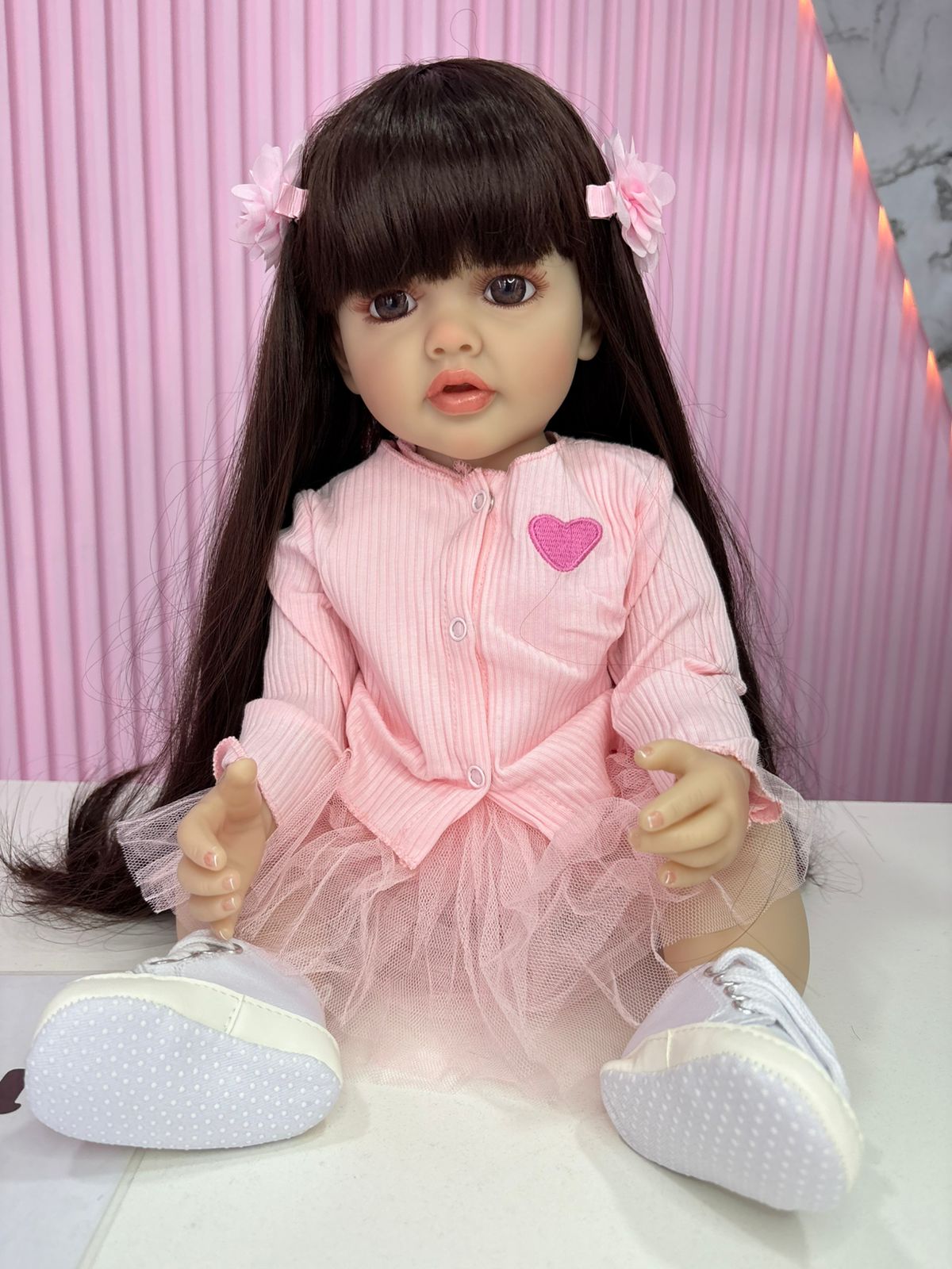 Niña reborn vinilo 55cm