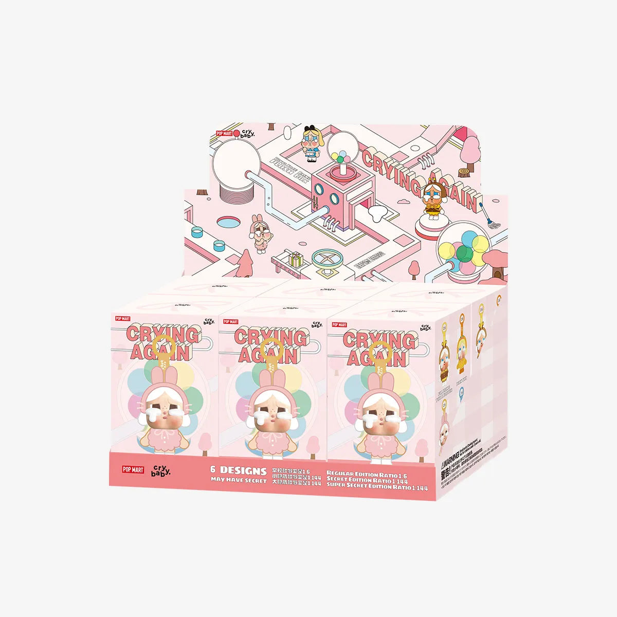 Pop Mart Cry baby crying again blind box original