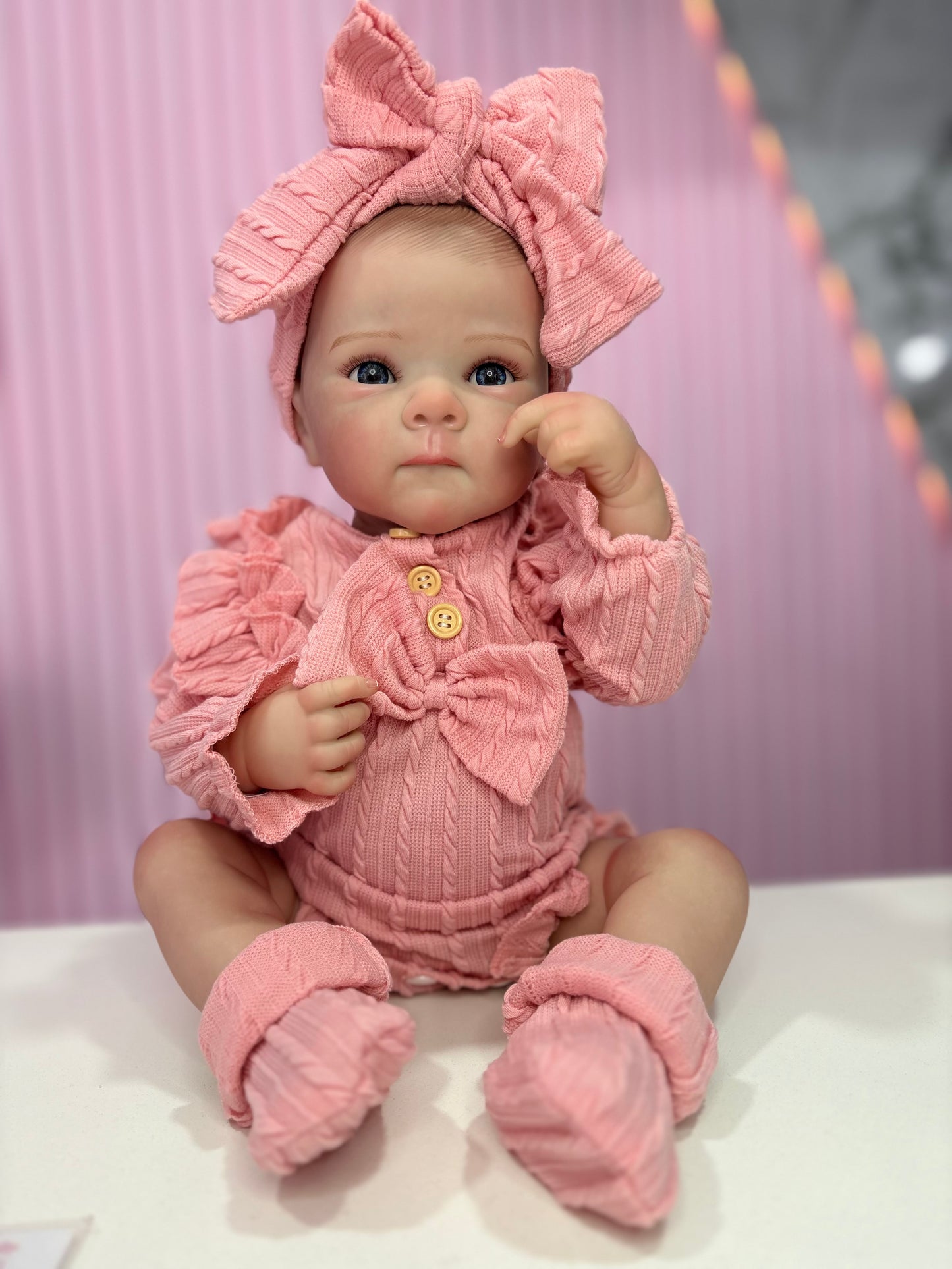 Bebé Reborn Rosa Vinilo 18”