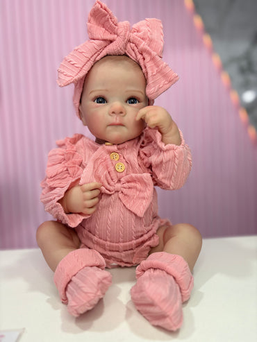 Bebé Reborn Rosa Vinilo 18”