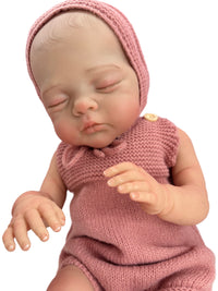 Bebé Reborn Vinilo de silicona y Tela 18.9”