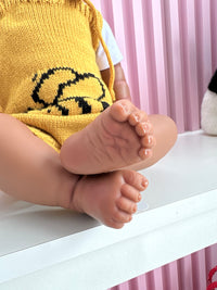 Bebé Reborn Vinilo de silicona y tela 20” Moreno