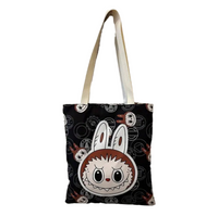 Bolsos labubus tote lona con forro
