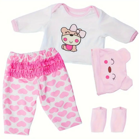 Conjunto de muñeca 12” Rosa