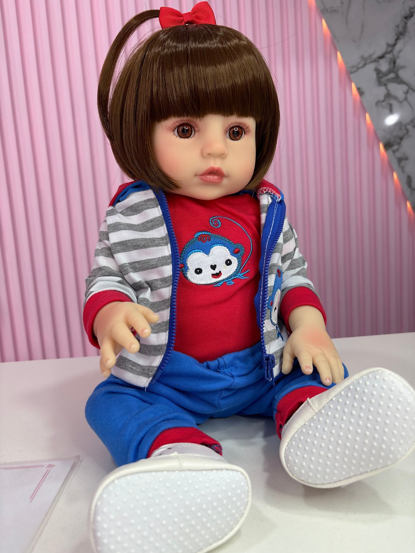 Niña Reborn vinilo completa 45cm