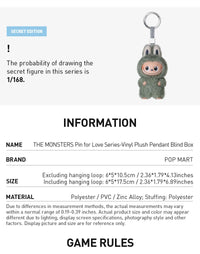 Labubus v4 The monsters pin for love series Blind box Popmart original