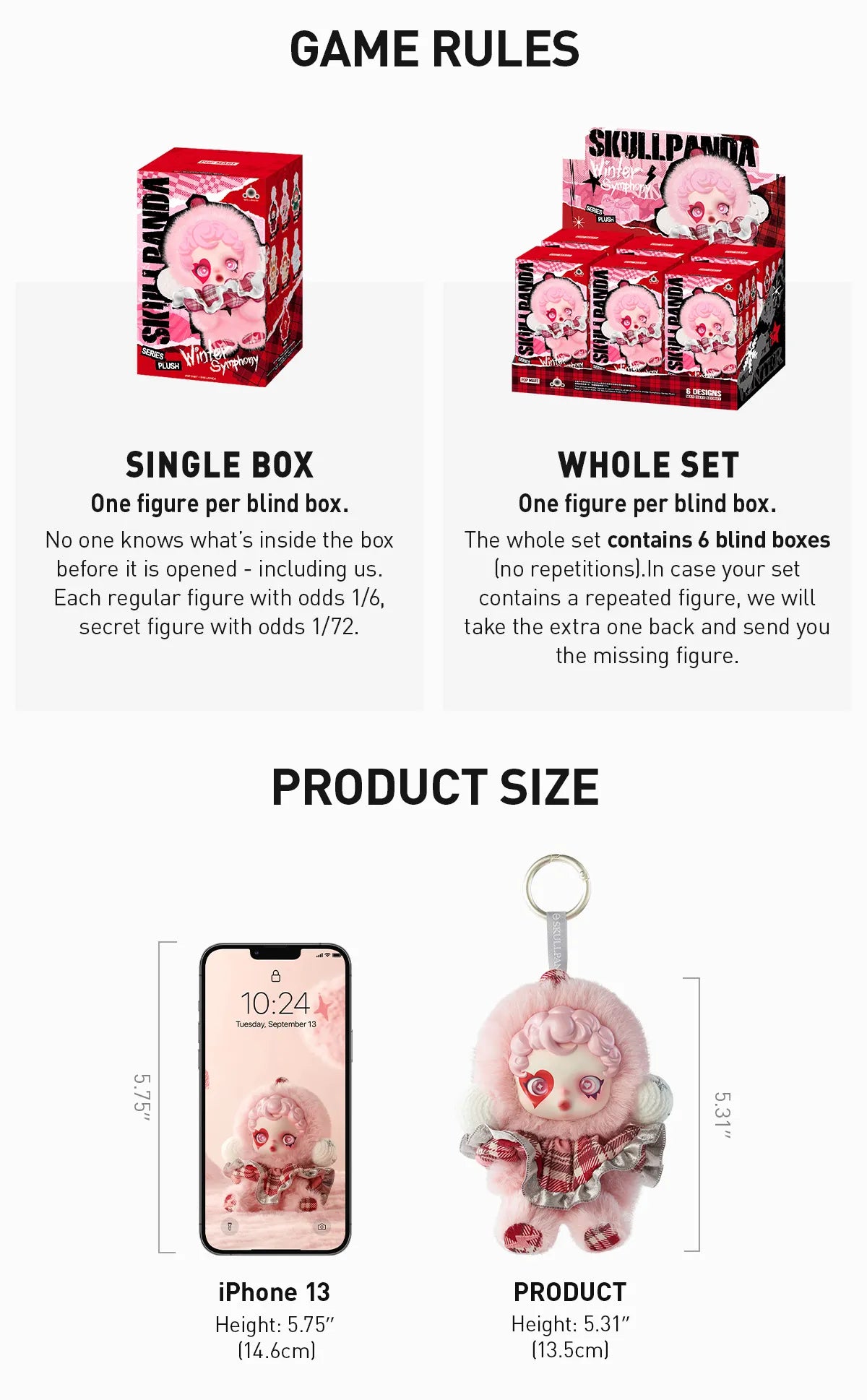 Skullpanda winter symphony Pop mart blind box original
