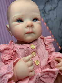 Bebé Reborn Rosa Vinilo 18”