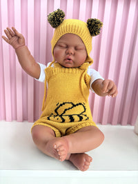 Bebé Reborn Vinilo de silicona y tela 20” Moreno