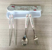 Cubiertos de Hello Kitty de acero inoxidable