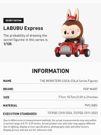 Labubu the monsters coca cola figures popmart original