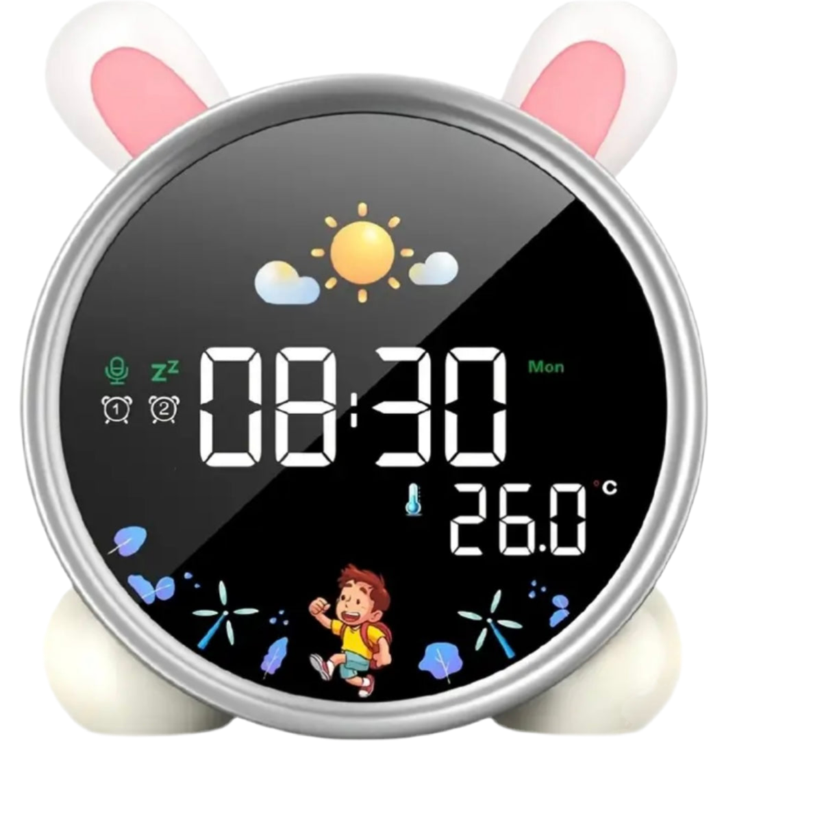 Reloj de alarma digital con pantalla grande