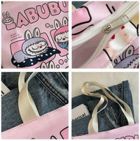 Bolsos labubus tote lona con forro