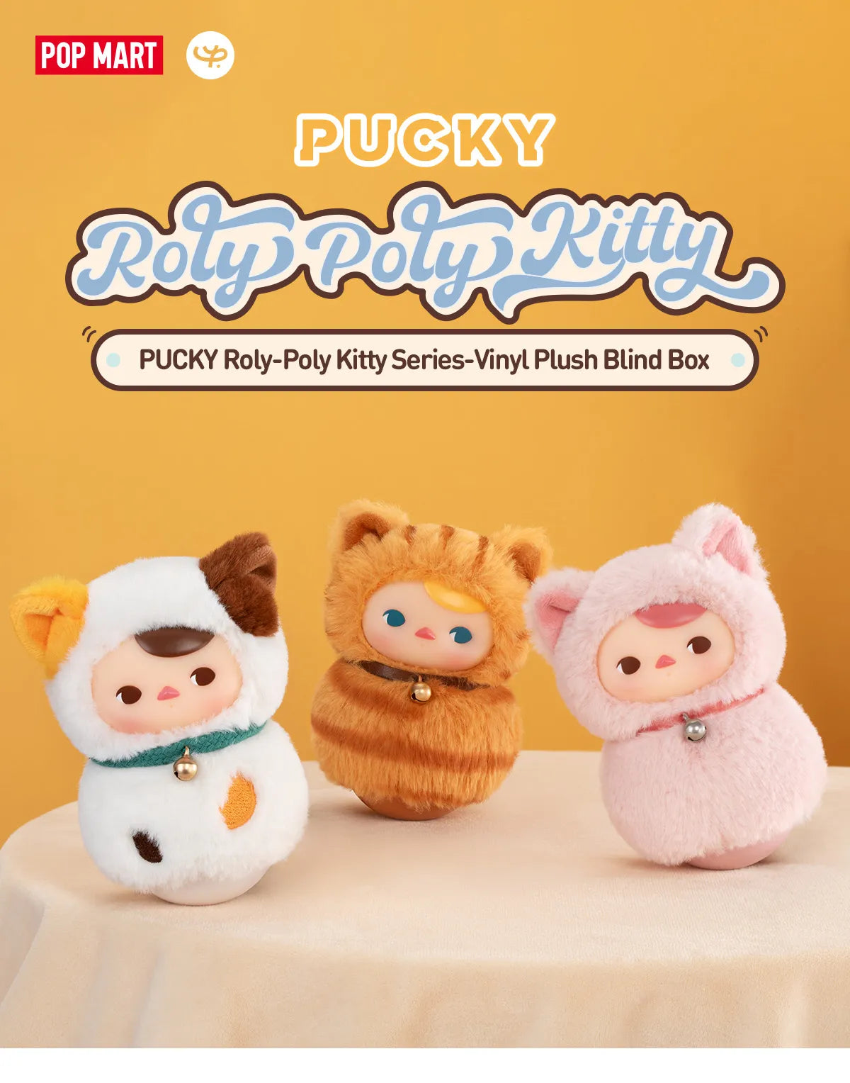 Pucky Roly poly Kitty Pop mart blind box original