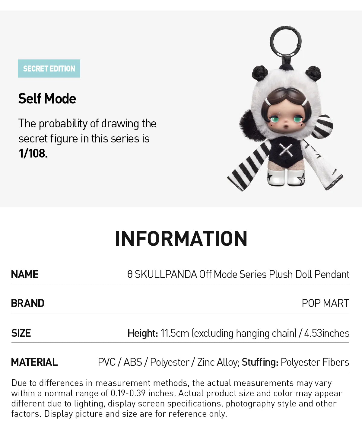 (PRE ORDEN) Skullpanda off mode series Blind box original