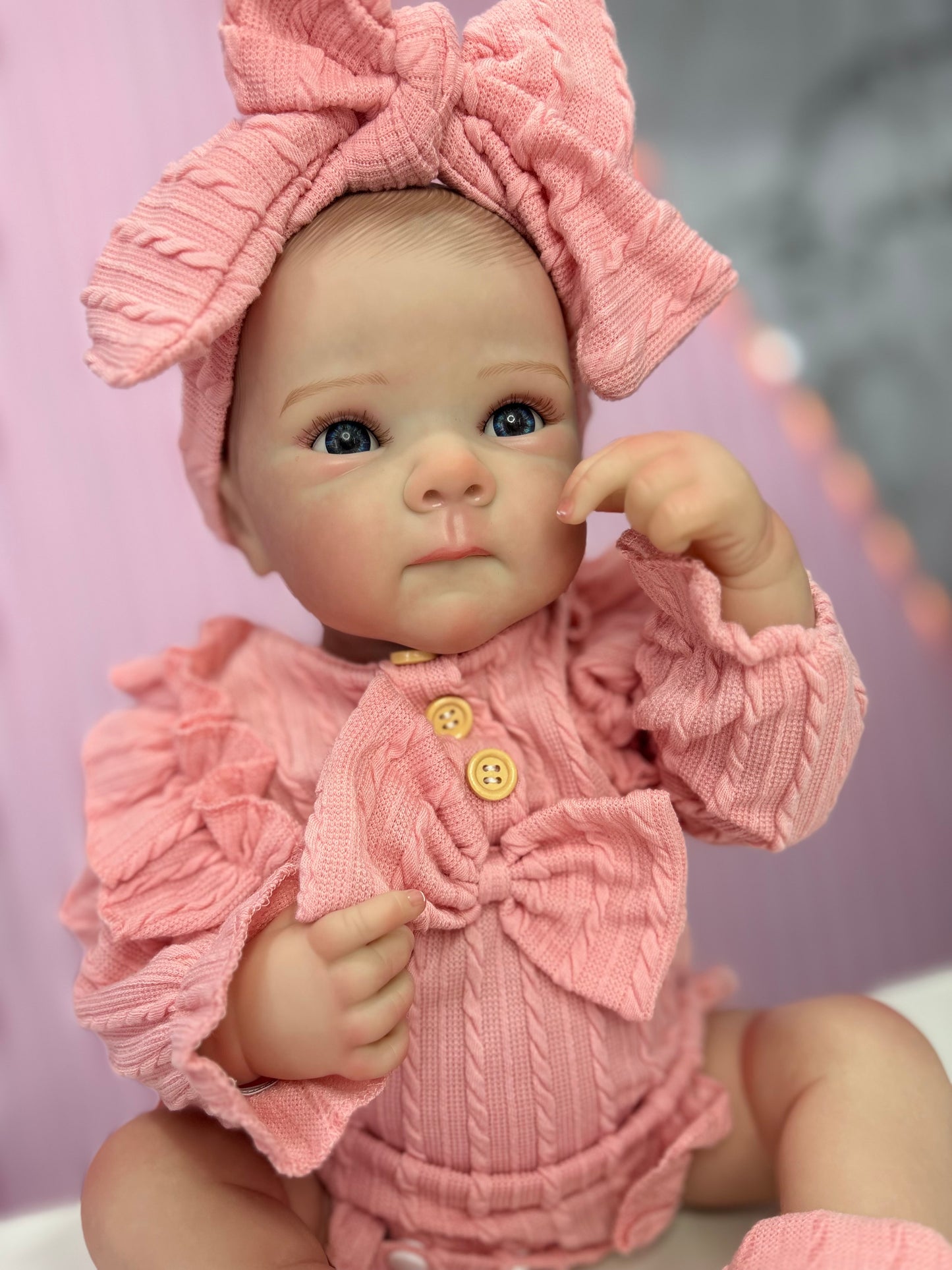 Bebé Reborn Rosa Vinilo 18”