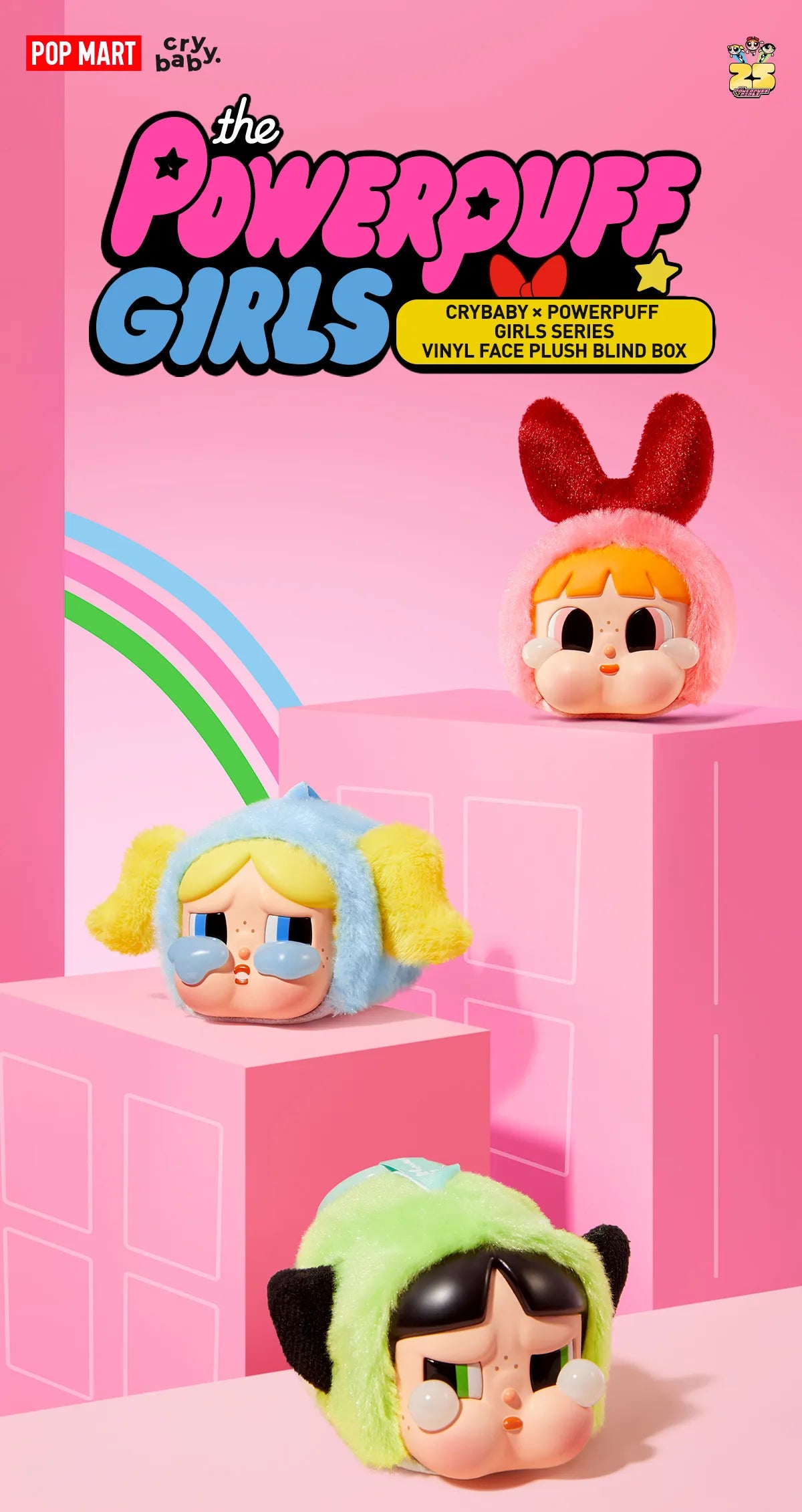 Cry Baby x powerpuff Girls Blind box popmart original