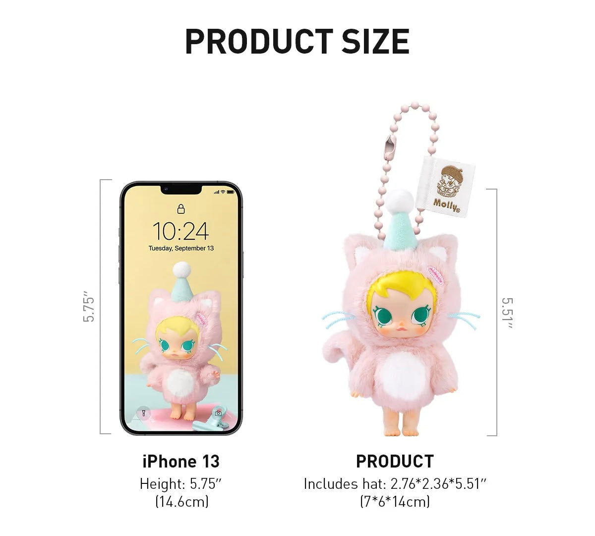 Baby Molly Pocket Friends Pop mart - Vinil Plush Blind box original
