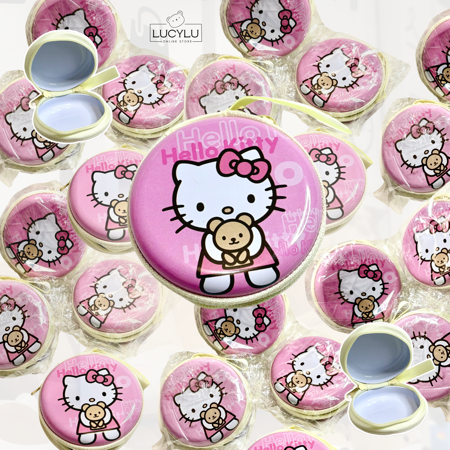 Estuche redondo de Hello Kitty