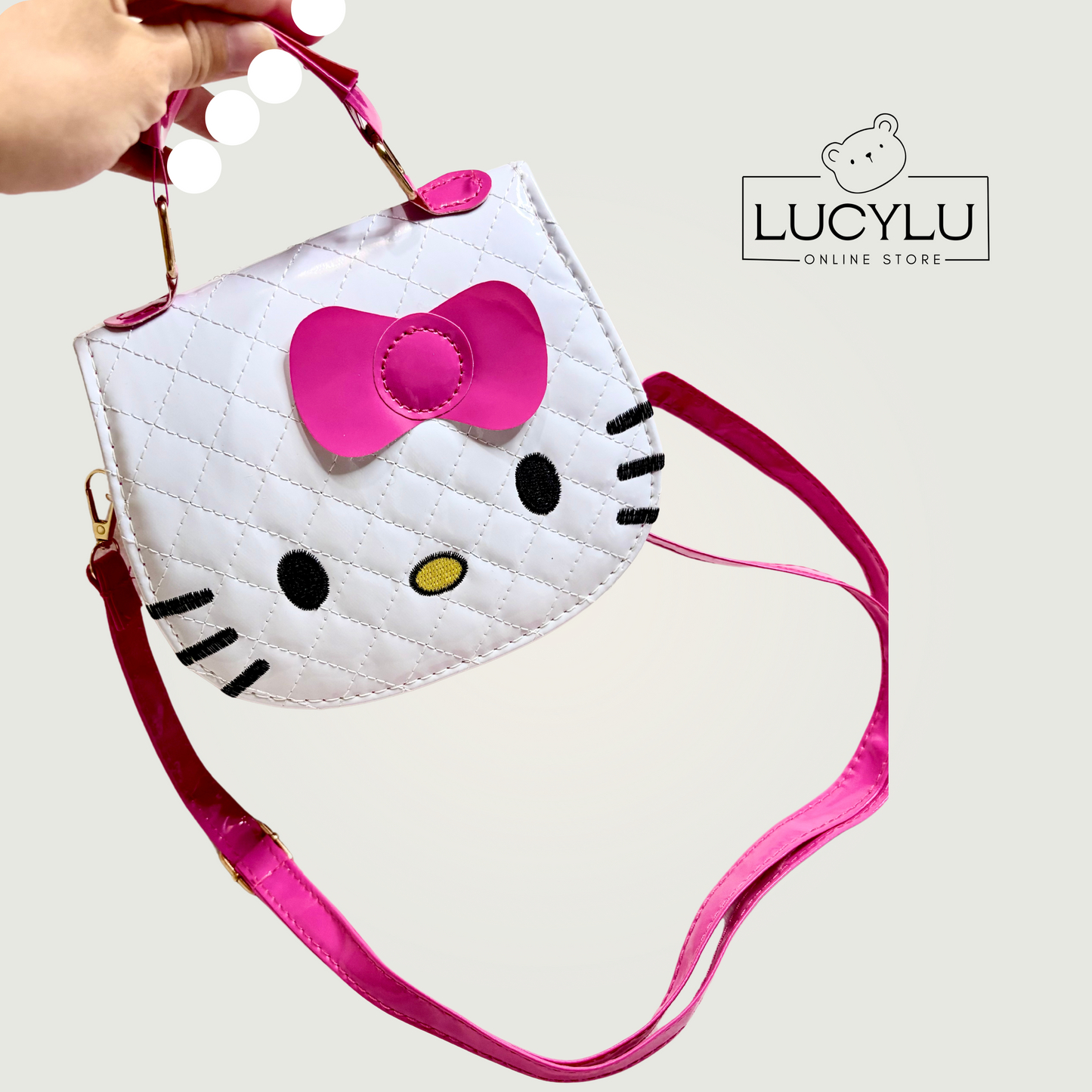 Bolso Hello Kitty Blanco Rosa Sanrio