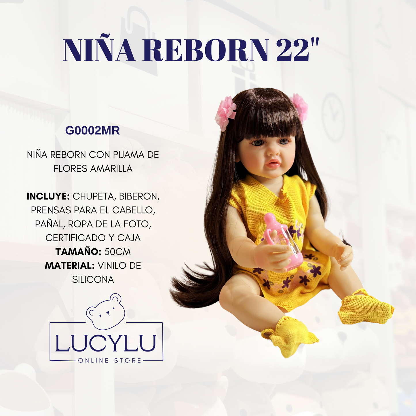 Niña reborn de 22"