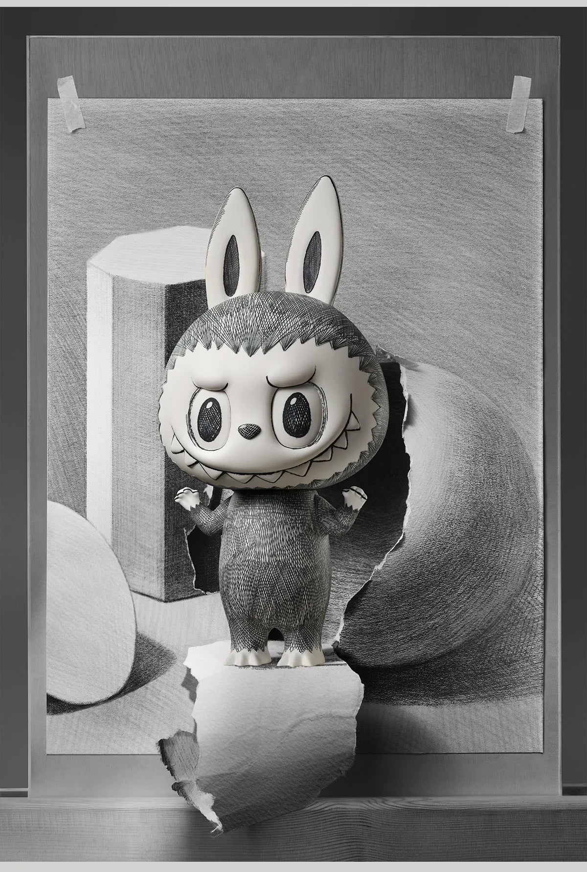 Mega labubu 400% sketch original popmart