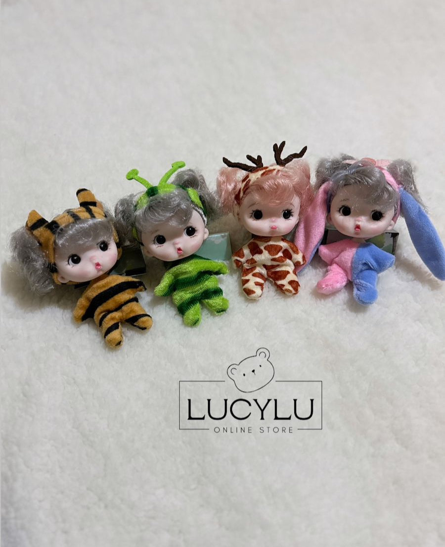 Mini muñecas en pijama Dollbarbywa