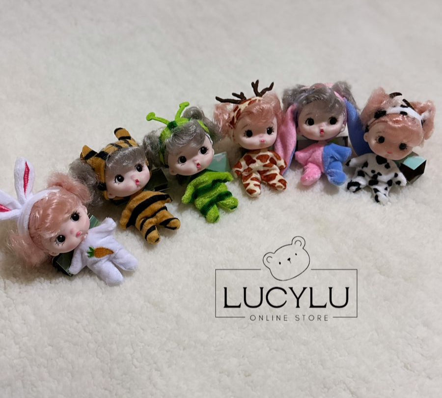 Mini muñecas en pijama Dollbarbywa