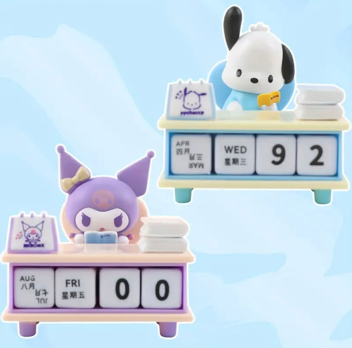 Calendario de bloque kuromi o Pochaco Sanrio