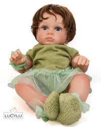 Muñeca Reborn Silicona y tela Original 22”
