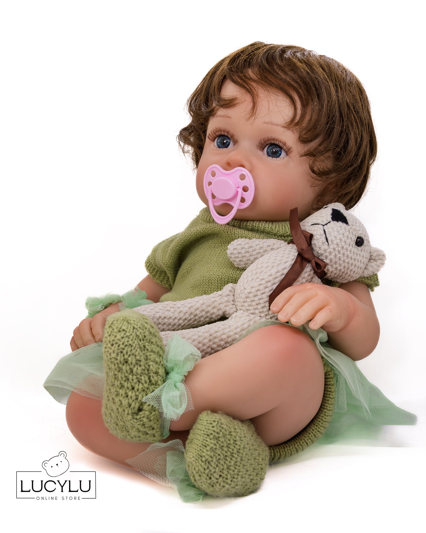 Muñeca Reborn Silicona y tela Original 22”