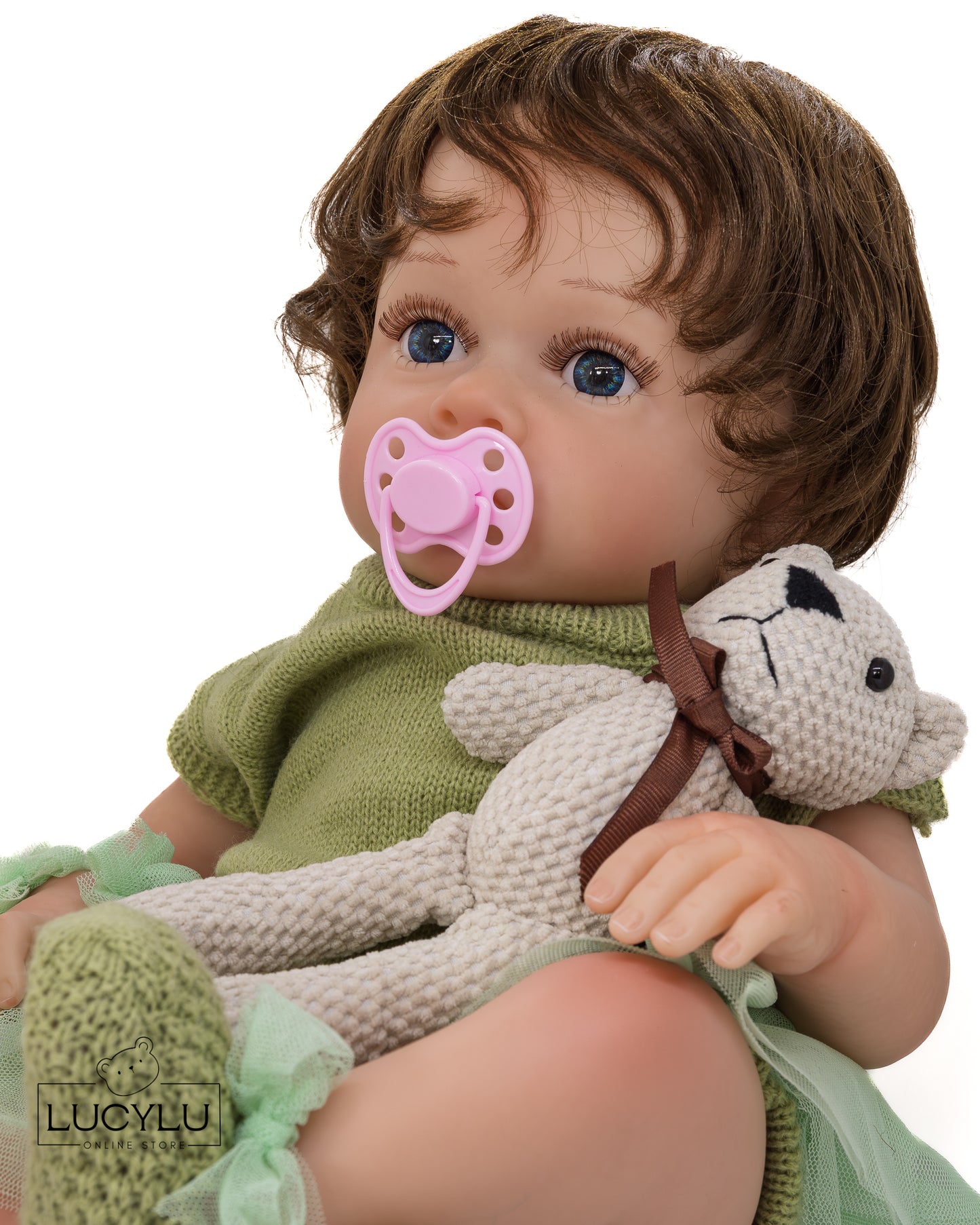 Muñeca Reborn Silicona y tela Original 22”