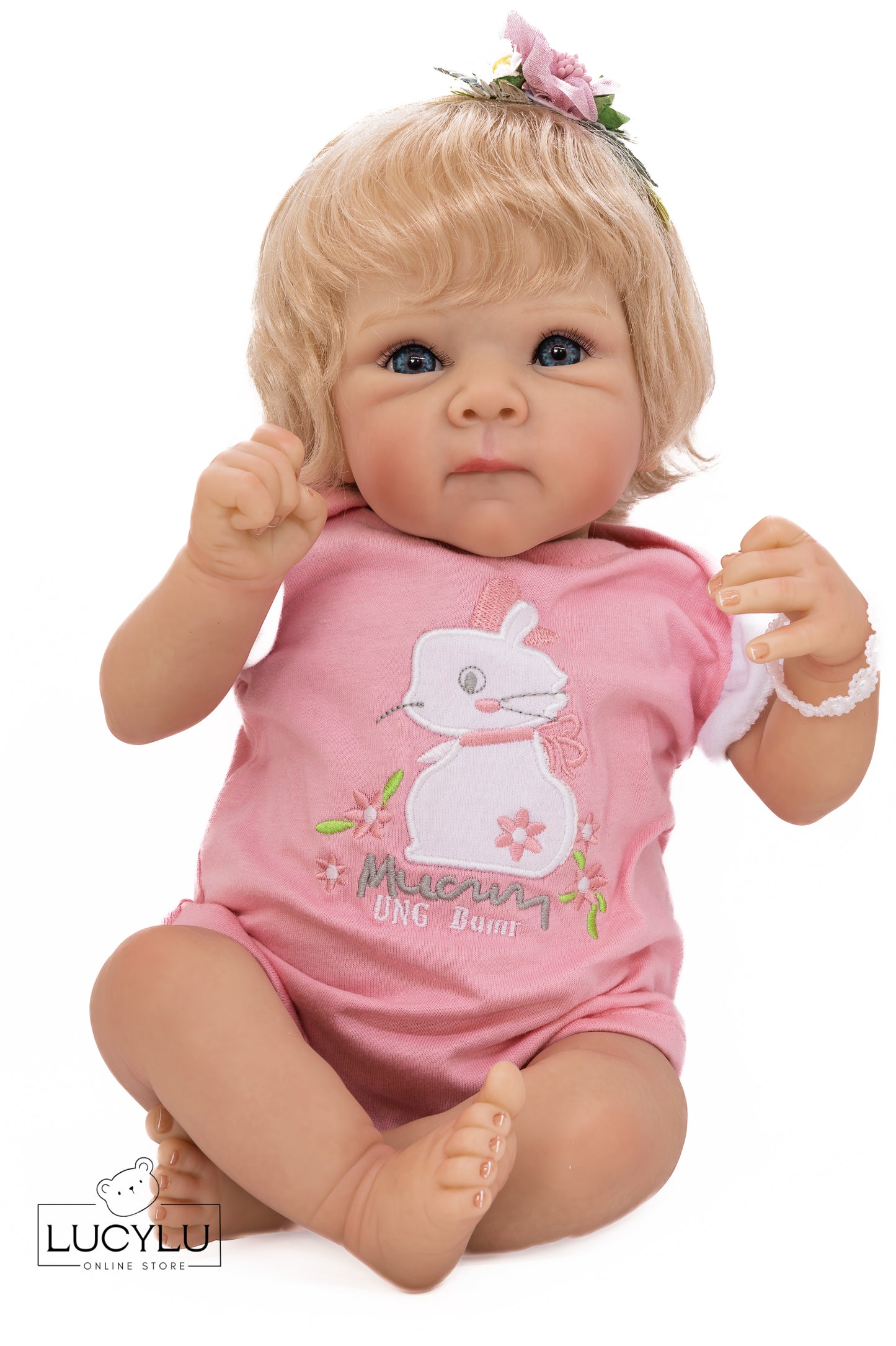 Bebe reborn rubia 18"