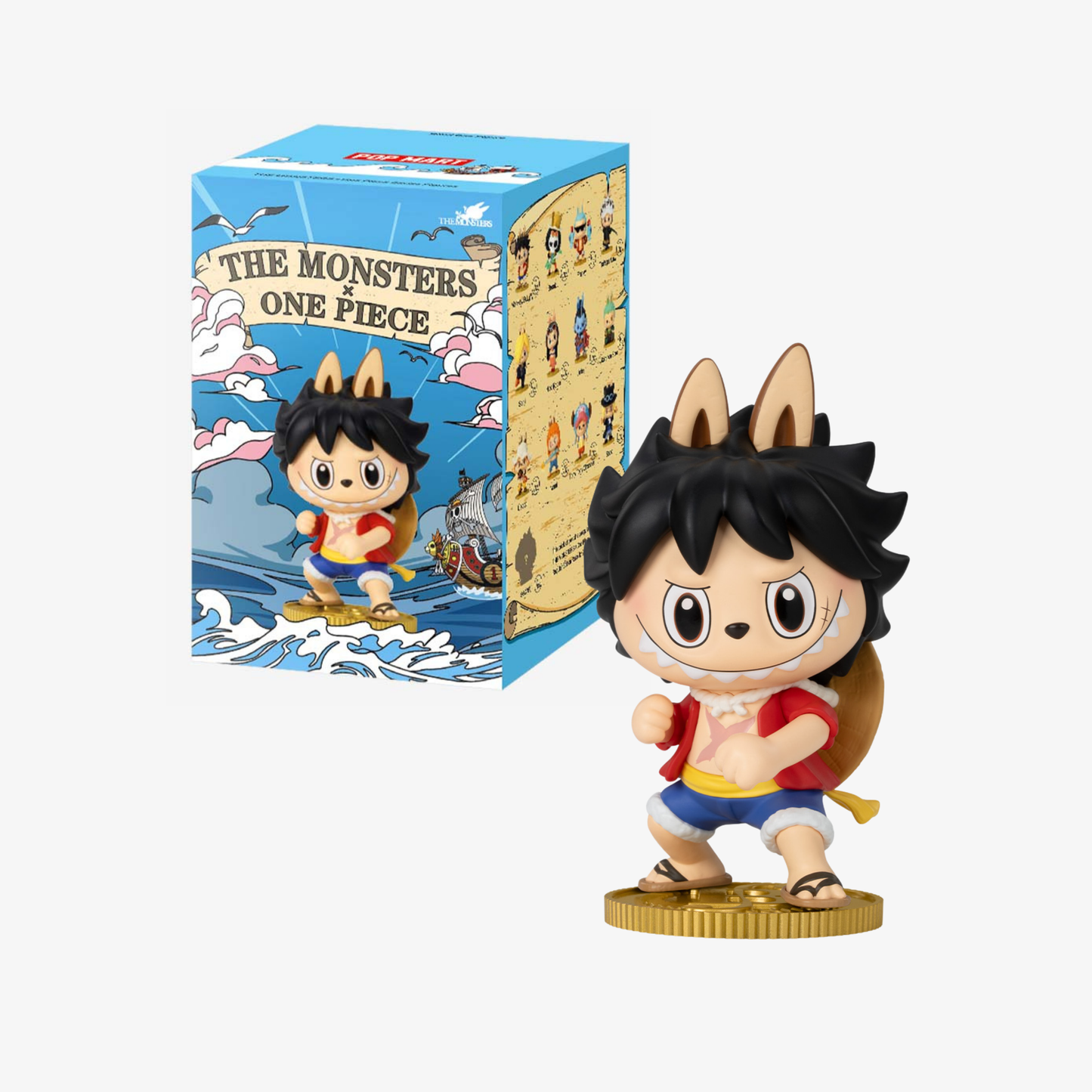 Labubu x One Piece blind box Pop mart original