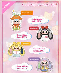 Baby three 400% V2 Big Plush Animal Series Lucky Bag original